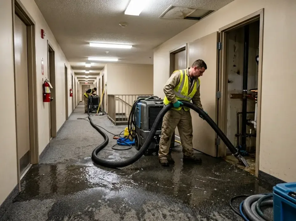 multi-unit-apartment-hallway-f-005 — frequently asked questions, Emergency Burst Pipe Water Extraction & Removal in Braddock…